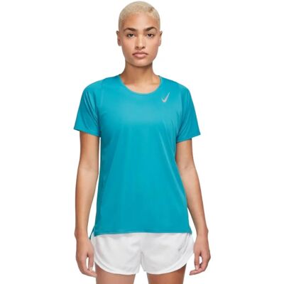 Tricou de alergare Nike Race Teal ușor - Poliester reciclat Tricou de alergare Nike Race Teal ușor - Poliester reciclat