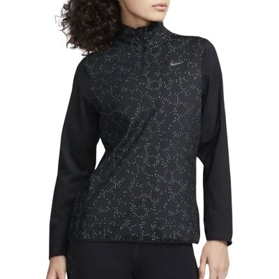 Nike Swift Model 1/4 Zip Koszulka do biegania - Czarna Nike Swift Model 1/4 Zip Koszulka do biegania - Czarna