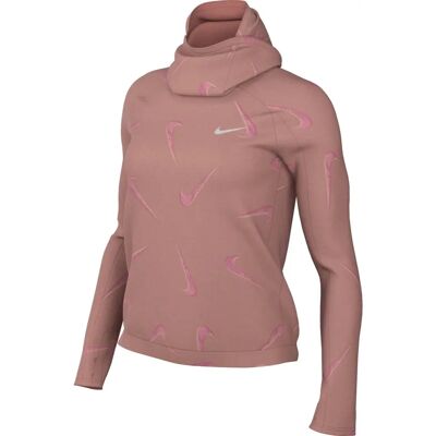 Felpa con Cappuccio Rosa Nike - Traspirante, Leggera, Riflettente Felpa con Cappuccio Rosa Nike - Traspirante, Leggera, Riflettente