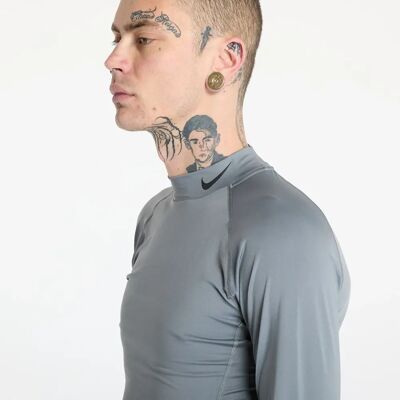 Nike Pro Langarm-Top - Grau/Schwarz - Unterstützende Kompression Nike Pro Langarm-Top - Grau/Schwarz - Unterstützende Kompression