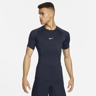 Nike Pro Obsidian/White Fitness Top - Training Shirt Nike Pro Obsidian/White Fitness Top - Training Shirt