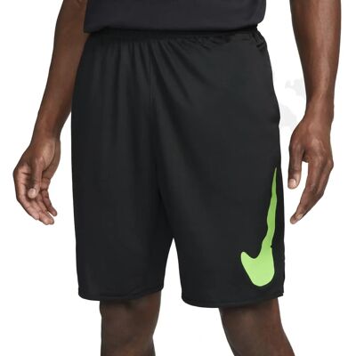 Nike Totality Studio '72 9" Shorts - Nero, Lime Blast - Pantaloncini Nike Totality Studio '72 9" Shorts - Nero, Lime Blast - Pantaloncini