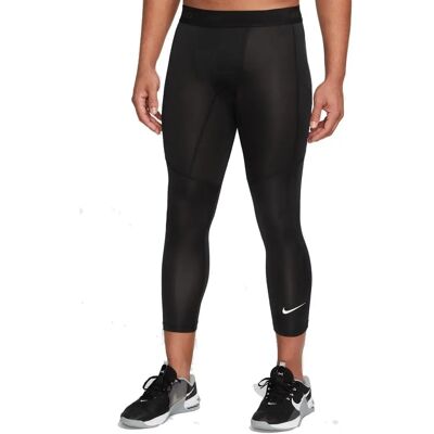 Nike Pro Dri-FIT 3/4-Länge Tights - Recycling Polyester - Schwarz Nike Pro Dri-FIT 3/4-Länge Tights - Recycling Polyester - Schwarz