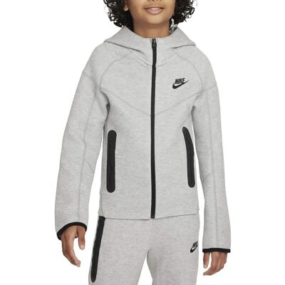 Nike Grå/Svart Huvtröja för Barn - Vinterjacka Nike Grå/Svart Huvtröja för Barn - Vinterjacka