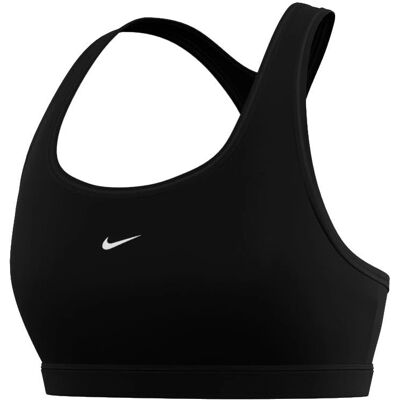 Nike Swoosh Light Support Sport-BH - Damen Schwarz/Weiß Nike Swoosh Light Support Sport-BH - Damen Schwarz/Weiß