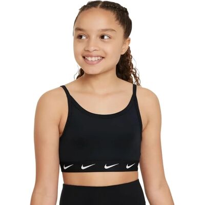 Nike Dri-FIT One Big Girls Sports Bra - Black/White - L Nike Dri-FIT One Big Girls Sports Bra - Black/White - L