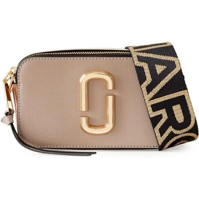 Marc Jacobs Snapshot Grey Saffiano Shoulder Bag - Shoulder Bag Marc Jacobs Snapshot Grey Saffiano Shoulder Bag - Shoulder Bag