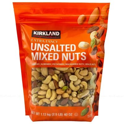 Kirkland Signature - Mixed Nuts - Unsalted - 1.13kg - Nuts Kirkland Signature - Mixed Nuts - Unsalted - 1.13kg - Nuts