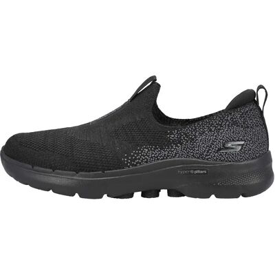 Skechers Go Walk 6 Zwart/Lavendel Dames Sneakers - Sportschoenen Skechers Go Walk 6 Zwart/Lavendel Dames Sneakers - Sportschoenen