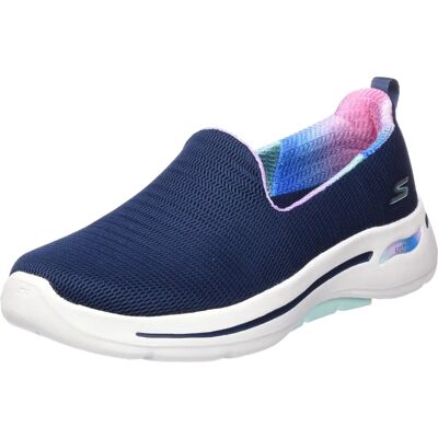 Skechers Navy Slip-On Sneakers - Arch Fit - Wild Energy - 7 Skechers Navy Slip-On Sneakers - Arch Fit - Wild Energy - 7