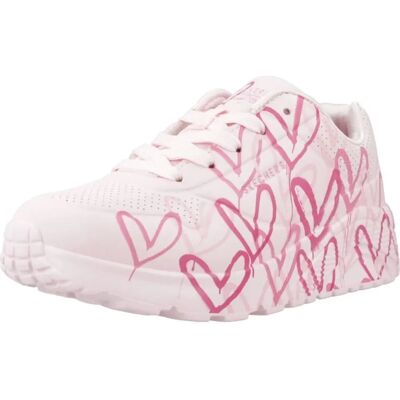 Sneakers Skechers Pink Street Uno Lite - Enfants Unisexes - Publicité Sneakers Skechers Pink Street Uno Lite - Enfants Unisexes - Publicité