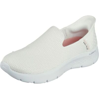 Chaussures Slip-On en mesh respirant pour femme - Toute l'année - Blanc Chaussures Slip-On en mesh respirant pour femme - Toute l'année - Blanc