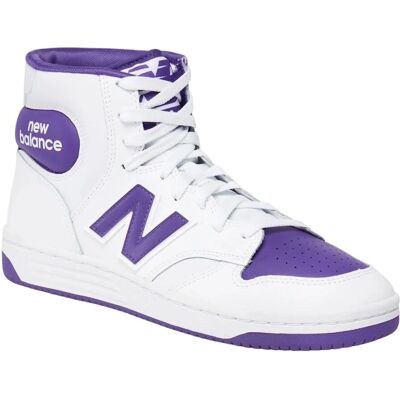 New Balance BB480SCE Pantofi sport din piele alb pentru bărbați și femei - Sneakers New Balance BB480SCE Pantofi sport din piele alb pentru bărbați și femei - Sneakers