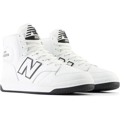 New Balance Blancas y Negras 480 Zapatillas Altas - Blanco/Negro - Talla US 10 Mujeres / US 8.5 Hombres - casual New Balance Blancas y Negras 480 Zapatillas Altas - Blanco/Negro - Talla US 10 Mujeres / US 8.5 Hombres - casual