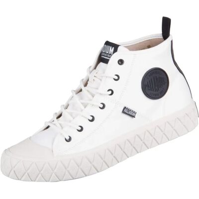 Palladium Palla Ace Mid 78570116M - Baskets pour hommes blanches - Publicité Palladium Palla Ace Mid 78570116M - Baskets pour hommes blanches - Publicité