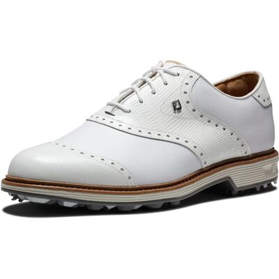 Chaussures de golf imperméables Footjoy Wilcox - Blanc/Gris Clair - Publicité Chaussures de golf imperméables Footjoy Wilcox - Blanc/Gris Clair - Publicité
