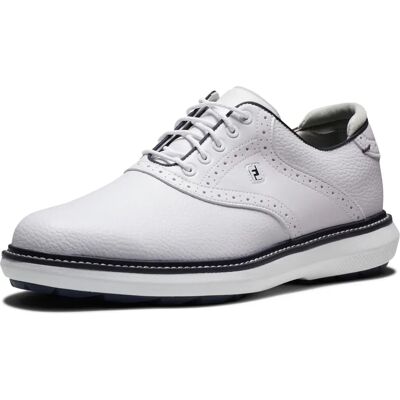 FootJoy Traditions Weiß/Navy Golfschuh - Ohne Spikes, Leder, Leicht FootJoy Traditions Weiß/Navy Golfschuh - Ohne Spikes, Leder, Leicht