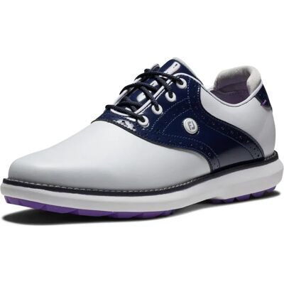 FootJoy Traditions Golfschuhe - Weiß/Dunkelblau - Ohne Spikes FootJoy Traditions Golfschuhe - Weiß/Dunkelblau - Ohne Spikes