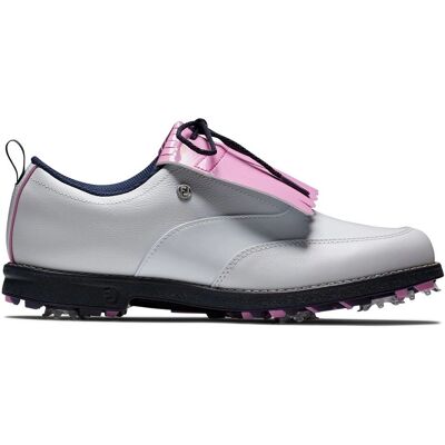 FootJoy Premiere Series Wasserdichte Damen Golfschuhe - Weiß/Rosa - Golfschuhe FootJoy Premiere Series Wasserdichte Damen Golfschuhe - Weiß/Rosa - Golfschuhe