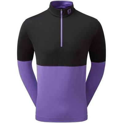 Footjoy Herren Farbblock Midlayer Feuchtigkeitsableitend Stretch Golf Pullover - Golfpullover Footjoy Herren Farbblock Midlayer Feuchtigkeitsableitend Stretch Golf Pullover - Golfpullover