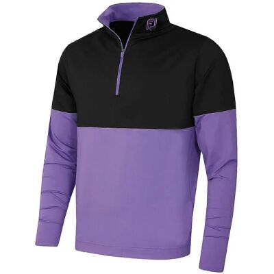 Footjoy Herren Colour Block Midlayer Wicking Stretch Golf Pullover - Golf Pullover Footjoy Herren Colour Block Midlayer Wicking Stretch Golf Pullover - Golf Pullover
