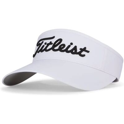 Titleist Damen Sundrop Visor - Weiß/Schwarz - Visor Titleist Damen Sundrop Visor - Weiß/Schwarz - Visor