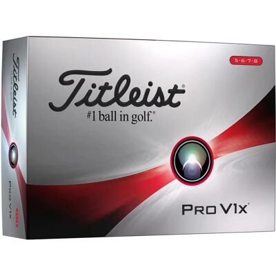 Titleist Pro V1x Hochzahlen Golfbälle - Weiß - Golfbälle Titleist Pro V1x Hochzahlen Golfbälle - Weiß - Golfbälle