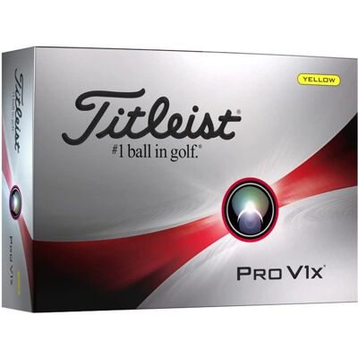 Titleist Pro V1x 2023 Golfbälle - Unisex, Gelb - Lange Distanz Titleist Pro V1x 2023 Golfbälle - Unisex, Gelb - Lange Distanz