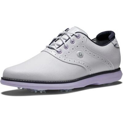 FootJoy - Traditions Womens Shoes - White/Navy/Purple - Publicité FootJoy - Traditions Womens Shoes - White/Navy/Purple - Publicité
