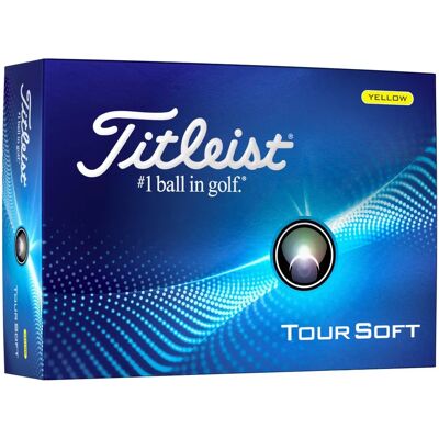 Titleist Tour Soft Golf Balls - Yellow - Soft Feel & Distance Titleist Tour Soft Golf Balls - Yellow - Soft Feel & Distance