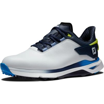 Chaussures de golf FootJoy Pro SLX - Blanc/Navy/Blue - Imperméables, Stables, Confortables - Publicité Chaussures de golf FootJoy Pro SLX - Blanc/Navy/Blue - Imperméables, Stables, Confortables - Publicité