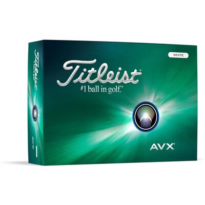 Ballons de golf Titleist AVX - Blanc - Publicité Ballons de golf Titleist AVX - Blanc - Publicité