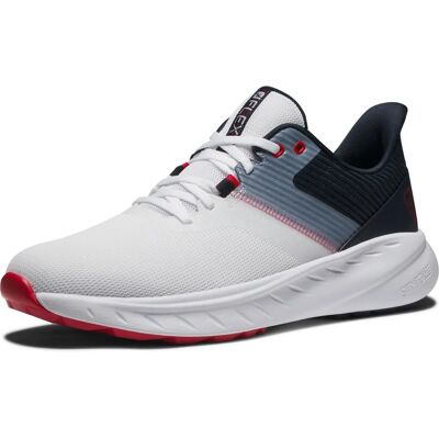 Chaussures de golf FootJoy Flex - Blanc/Navy/Rouge - Chaussures de Golf Chaussures de golf FootJoy Flex - Blanc/Navy/Rouge - Chaussures de Golf