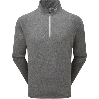 FootJoy ThermoSeries Brushed Back Herren Midlayer - Schwarz FootJoy ThermoSeries Brushed Back Herren Midlayer - Schwarz