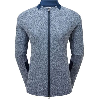 FootJoy Full-Zip Space Dye Thermal Midlayer - Marine - Midlayer sweatshirt FootJoy Full-Zip Space Dye Thermal Midlayer - Marine - Midlayer sweatshirt
