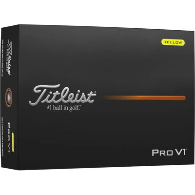 Titleist Pro V1 Golfballer - Gul Titleist Pro V1 Golfballer - Gul