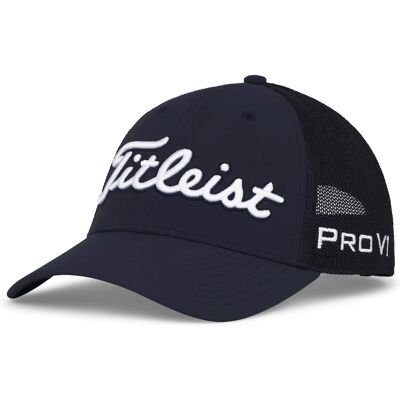 Titleist Tour Performance Mesh Cap - Navy/White - Lightweight, UV Protection Titleist Tour Performance Mesh Cap - Navy/White - Lightweight, UV Protection