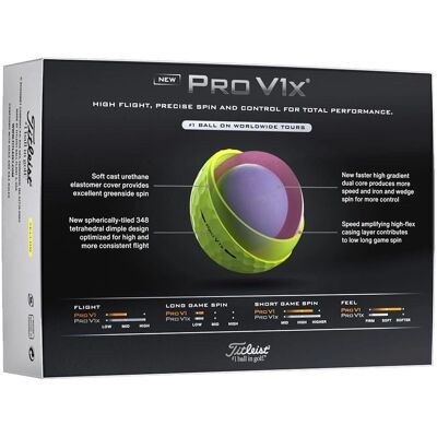 Titleist Pro V1x Hvite golfballer Titleist Pro V1x Hvite golfballer