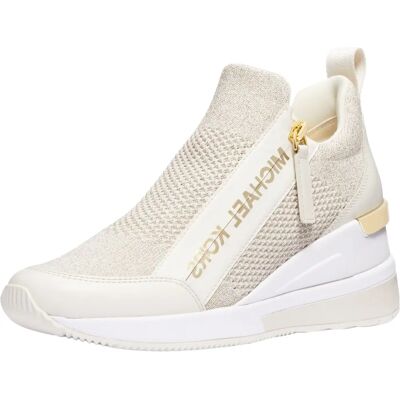 Michael Kors Wills beżowe metaliczne sneakersy - Sneakers Michael Kors Wills beżowe metaliczne sneakersy - Sneakers