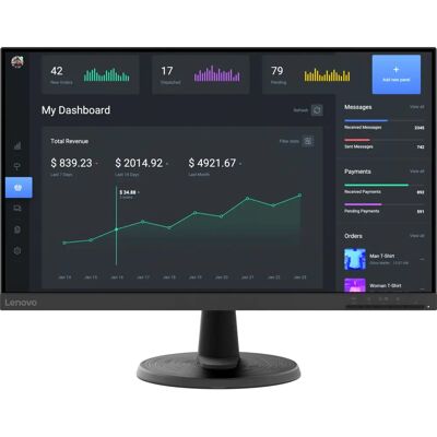 Lenovo - D24-45 - 23.8 Full HD - LED Noir - monitor - Publicité Lenovo - D24-45 - 23.8 Full HD - LED Noir - monitor - Publicité