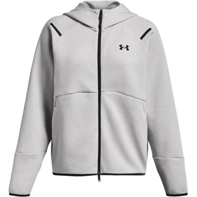 Under Armour Unstoppable Fleece Voll-Reißverschluss Kapuzenjacke Grau / Schwarz S Under Armour Unstoppable Fleece Voll-Reißverschluss Kapuzenjacke Grau / Schwarz S