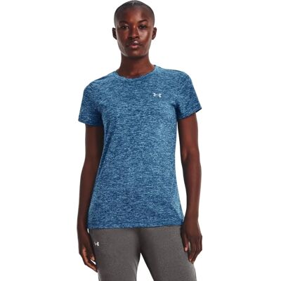 Under Armour Damen Tech Twist T-Shirt - Blau - Reguläre Passform - T-Shirt Under Armour Damen Tech Twist T-Shirt - Blau - Reguläre Passform - T-Shirt