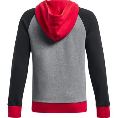 Sweat à capuche pour garçon Under Armour - Noir / Gris / Rouge - Publicité Sweat à capuche pour garçon Under Armour - Noir / Gris / Rouge - Publicité