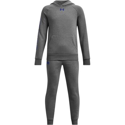 Under Armour Boys' Rival Fleece Suit - Castlerock Light Heather / Team Royal - YXL Under Armour Boys' Rival Fleece Suit - Castlerock Light Heather / Team Royal - YXL