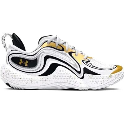 Buty do koszykówki Under Armour Spawn 6 - Białe / Czarny / Złoty - Buty do koszykówki Buty do koszykówki Under Armour Spawn 6 - Białe / Czarny / Złoty - Buty do koszykówki