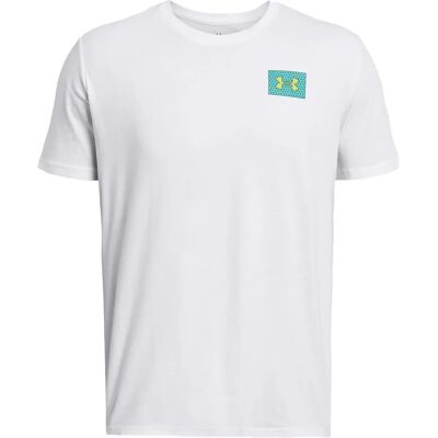 Under Armour Herr Vit Logo T-shirt - Daglig Användning Under Armour Herr Vit Logo T-shirt - Daglig Användning