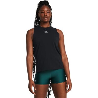 Under Armour Svart/Vit bomullstopp - Top Under Armour Svart/Vit bomullstopp - Top