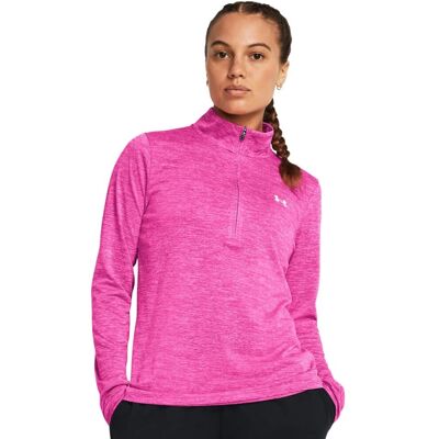 Under Armour Top d'entraînement à mi-zip torsadé - Rose - Publicité Under Armour Top d'entraînement à mi-zip torsadé - Rose - Publicité