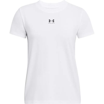 Under Armour Womens Off Campus Core Short Sleeve T Shirt - White Black - T-Shirt Under Armour Womens Off Campus Core Short Sleeve T Shirt - White Black - T-Shirt