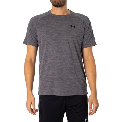 Under Armour Tech Textured T-Shirt - Dunkelgrau - Herren - Größe M - T-Shirt Under Armour Tech Textured T-Shirt - Dunkelgrau - Herren - Größe M - T-Shirt